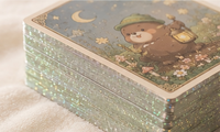 Jeu de cartes de tarot et d'oracle personnalisable KingCards en papier d'art de haute qualité, effet holographique, estampage à chaud, emballage personnalisé, livret