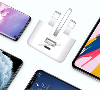 Nuevo Cargador de Pared Plegable con Doble Puerto USB C de 20W y Carga Rápida QC3.0 para Viajes, Compatible con iPhone 13, 14, 15 y Android
