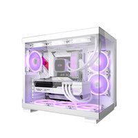 Boîtier d'ordinateur PCCOOLER C3 T500 avec conception de pièce avec vue sur la mer sans structure à dégagement rapide de colonne prend en charge l'interface type-c/ATX