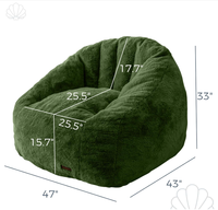Beliebtes Muschel-Design Faulenzer-Sofa, Tragbarer Faulenzer-Loungesessel, Runder Sitz für Apartment, Hotel, Wohnzimmer
