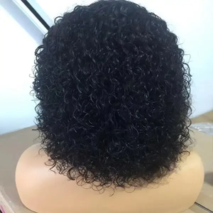 <span class=keywords><strong>Perruque</strong></span> Lace Front Cheveux Indiens Vierge Remy Humains, Courte, Ondulée Effet Mouillé, Bob, Ondulation Naturelle, Lisse Crépu, Dentelle HD Transparente - Product Image 1