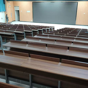 Chaises d'auditorium universitaires de style moderne, pupitres scolaires en bois, chaises en rangée, studios universitaires, chaises de théâtre - Product Image 4