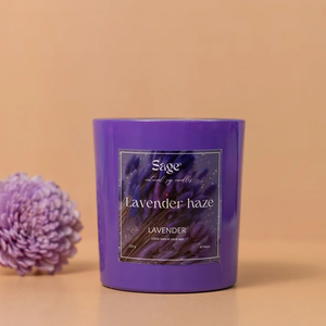 Vela Aromática Lavender Haze, Fragancia Floral para el Hogar, Ambiente Relajante, Decoración de Spa, Dormitorio, Sala de Estar - Product Image 2