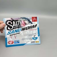 Sacs en mylar à fermeture éclair en plastique, emballage alimentaire à fenêtre transparente, anti-odeurs, pochette plate à 3 côtés