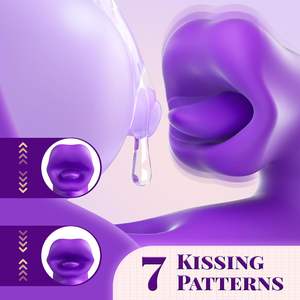 Juguetes Sexuales Fobono para Mujeres, Vibrador 3 en 1 con Lengua en Forma de Rosa, 7 Modos de Beso y Aleteo, 10 Modos de Vibración para Placer <span class=keywords><strong>Sexual</strong></span> - Product Image 3