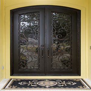 Grande vente porte en fer forgé pour villa familiale/domaine, double porte en fer forgé, plusieurs formes, porte en fer forgé bon marché - Product Image 3