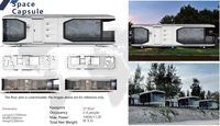 2025 à la mode préfabriqué minuscule maison mobile cabine moderne vaisseau spatial Mini dirigeable Pod hôtel espace Capsule maison