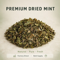 Menthe séchée de qualité supérieure à l'arôme intense pour les infusions, les assaisonnements et les ingrédients de boissons rafraîchissantes naturelles