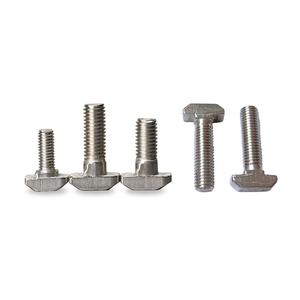 Oemm5 M6 M8 Stainless Steel Hexagon Flange Nuts <strong>T</strong>-slot Drop-in Stud Screw <strong>Bolt</strong> <strong>T</strong>-type Nuts Fastener For Aluminum Alloy 2020 3030 - Product Image 2