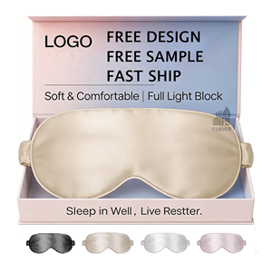 Antifaz <span class=keywords><strong>de</strong></span> Seda Satinado con Logotipo Personalizado, Antifaz <span class=keywords><strong>de</strong></span> <span class=keywords><strong>Lujo</strong></span> Ajustable con Bloqueo Total <span class=keywords><strong>de</strong></span> Luz para un Sueño Reparador y Viajes - Product Image 1