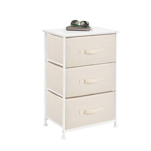 Casa di stoccaggio cassettone torre con 3 cassetti in tessuto rimovibile per camera da letto - Product Image 1