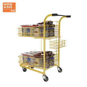 Chariots de supermarché couleur de taille personnalisée chariots de magasinage chariot de supermarché chariot de fourniture d'épicerie - Product Image 3