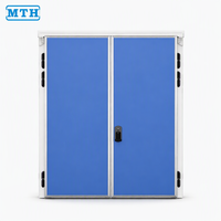 Porte battante manuelle en acier coloré à isolation thermique sur mesure pour chambre froide commerciale et congélateur
