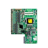 Placa Base Intel LGA1150 1U para Firewall con DDR3 de Doble Canal, 8 Puertos LAN, Montaje en Rack, Router de Red Mini-ITX