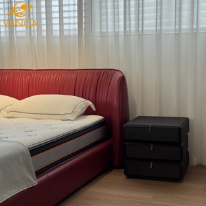 Lusso stile moderno morbido King Size telaio del letto di alta qualità in pelle con fondina doppia ninfa letto Deluxe principessa camera da letto - Product Image 5