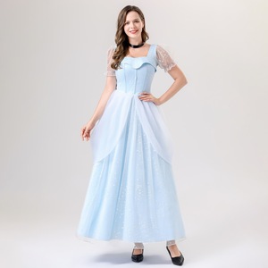 2024 película y Tv <span class=keywords><strong>chica</strong></span> princesa Cosplay <span class=keywords><strong>nieve</strong></span> disfraz azul Delucse vestido Halloween para disfraces <span class=keywords><strong>de</strong></span> fiesta <span class=keywords><strong>de</strong></span> Carnaval - Product Image 1
