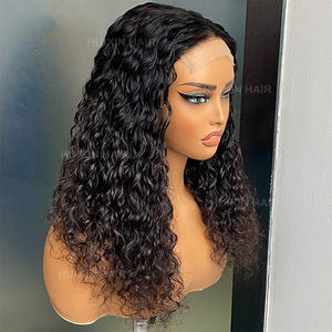 Pelucas de cabello humano brasileño sin pegamento para mujer 5x5 precortadas ondas de agua profunda 4x4 HD transparente peluca lista para usar - Product Image 2