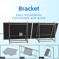 Vente en gros en stock panneau solaire 800W 1200W Micro onduleur balcon panneau solaire mural tout noir kit de panneau solaire usage domestique