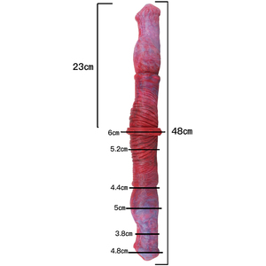 M-luuk-gode à Double tête pour femme, nouvel arrivage 2022, Double tête, pénis Animal, deux grands nœuds, stimule le <span class=keywords><strong>Clitoris</strong></span>, accessoire raffermissant et réaliste - Product Image 6