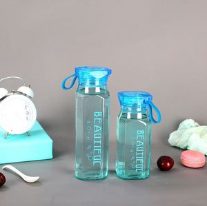 350ml/500ml Portable Glass Cup Glass Water <b>Bottle</b> Leak Proof Water Cup 500ml Glass <b>Drinking</b> Water Cup With Lid and Rope - Product Image 5
