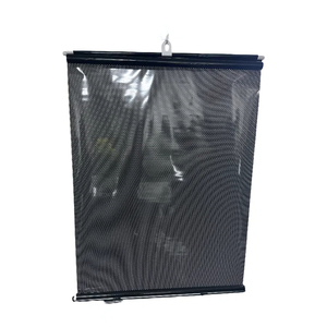 Parasol retráctil negro de alta calidad para ventana de <span class=keywords><strong>coche</strong></span>, cortina parasol con logotipo impreso - Product Image 2