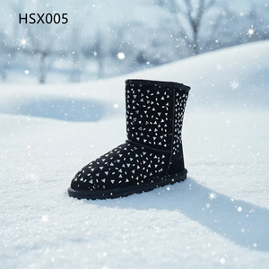 Botas de Nieve LXG para <span class=keywords><strong>Mujer</strong></span>, con Suela Antideslizante de TPR, Cálidas, con Parte Superior Brillante y Forro de Peluche, Modelo HSX004 - Product Image 4