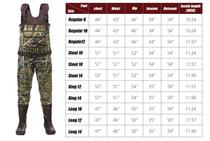 Cuissardes imperméables pour la chasse et la pêche en plein air, en néoprène avec bottes en caoutchouc - Product Image 4