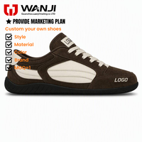 Sneakers basses personnalisées avec logo, en daim, semelle fine, style racing, OEM, marque privée, unisexes, décontractées