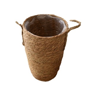 Nordic Woven <b>Basket</b> Large Flower Vase Straw Weaving Home Decoration Rattan Craft - Product Image 2