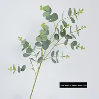 Feuilles d'eucalyptus artificielles en soie, faites à la main, pour mariage, Thanksgiving, décoration de la maison, style moderne, réutilisables et recyclables
