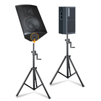 Support de haut-parleur réglable en hauteur, robuste, en aluminium, pour moniteur de studio, audio professionnel