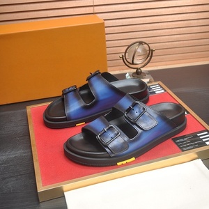 Sandalias Vintage de Cuero Sintético, Pantuflas Planas Cómodas y Antideslizantes para el Hogar, Capa Superior de Cuero, Suela de EVA, Zapatos Casuales para Hombre - Product Image 5