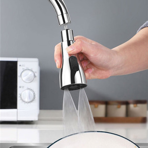 ABS Durable Water Saving Shower Spray Head Multifunction Pull Head Kitchen Pull Out Faucet Sprayer Nozzle