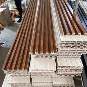 Hiện đại sợi gỗ PVC Composite WPC Bảng điều chỉnh nội thất với màu sắc rắn