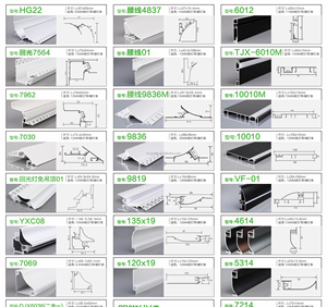 Luce di profilo a LED in alluminio T5 due in uno senza intonacatura per la decorazione del soffitto del soggiorno luce d'angolo luminosa - Product Image 6
