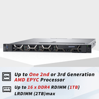 Vente flash Serveur en rack 1U PowerEdge R6515 R6525 d'origine avec prise en charge des GPU pour le stockage en centre de données, la virtualisation et le serveur cloud