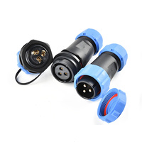 Soudage gratuit IP68 Aviation Plug Socket Connector Étanche ABS Cuivre Amarrage pour 2/3 Core 5A/10A Rated Mâle Femelle PC SP13