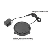 Lampe à bulles d'air LED en plastique JSD pour aquarium, 9/12 LED, changeant de couleur, submersible, décoration pour aquarium