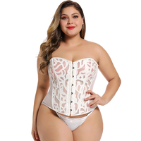 Korset Bahu Terbuka Bertali, Bustier Payudara Besar Tanpa Tali, Pelatih Fitness Pembakar Lemak Pinggang