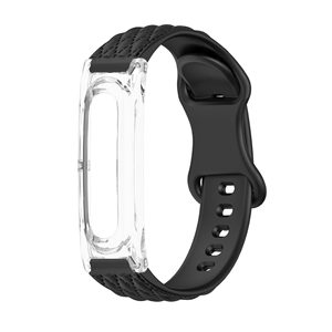 Funda Protectora de Policarbonato OEM con Correa de Silicona en Forma de Rombo y Hebilla Desplegable Compatible con Fitbit Air - Product Image 3