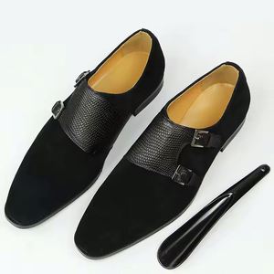 Fashion Customized Men's Leather Office Career Formal <b>Shoes</b>-Anti-Slip Waterproof <b>Height</b> <b>Increasing</b> Driving Walking Style - Product Image 1