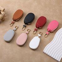 Porte-clés en cuir PU personnalisé avec impression typographique, durable, lavable, de forme irrégulière, avec fermeture éclair