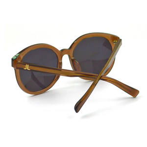 Gafas de Sol Redondas de Acetato <span class=keywords><strong>para</strong></span> Mujer, Gafas de Sol de Moda Hechas a Mano con Protección UV y Polarización - Product Image 5