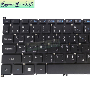 คีย์บอร์ดโน้ตบุ๊กแบบมีไฟพื้นหลัง US AR ภาษาอาหรับ สำหรับ <span class=keywords><strong>Acer</strong></span> SF314-52 SF314-55 <span class=keywords><strong>Aspire</strong></span> S13 S5-371 S5-371t <span class=keywords><strong>Swift</strong></span> Sf113-31 SB3P_A52B คีย์บอร์ดใหม่ - Product Image 3