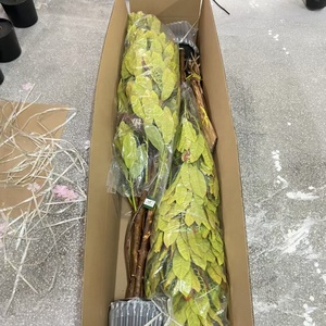Planta de Croton Artificial de alta calidad con hojas de <span class=keywords><strong>Codiaeum</strong></span> de seda ignífugas UV en maceta para decoración del hogar interior/exterior - Product Image 6