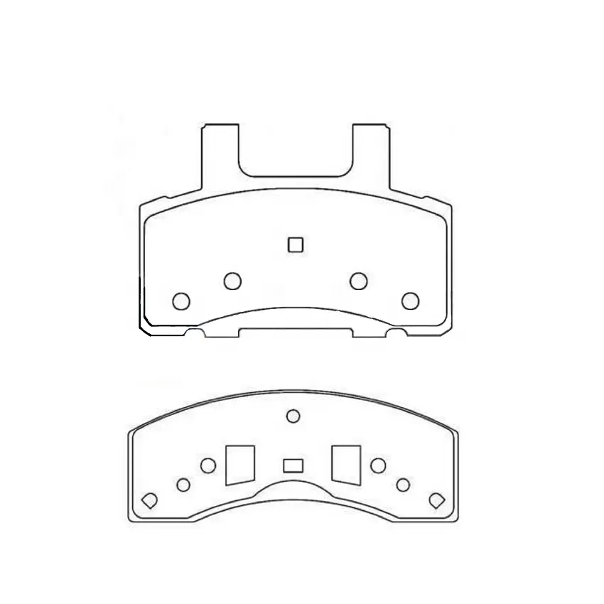 뜨거운 판매 성능 트럭 브레이크 패드 D845-7721 제조 자동차 부품 pastilla freno