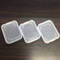 Boîtier pour cartes mémoire Boîtes transparentes pour cartes mémoire SD Emballage de vente au détail en plastique Boîtes de rangement pour cartes TF