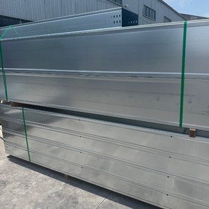 Plateau à câbles en acier galvanisé/peint en poudre sur mesure OEM, fond plein, pour câblage industriel avec connecteurs - Product Image 4