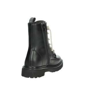 Bottes de combat Asso pour filles, noires, taille 34, lacets perlés - Product Image 3