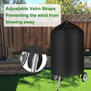 <strong>BBQ</strong> Grill Cover for <strong>Weber</strong> <strong>BBQ</strong> Grill Covers 18/22/26 Inch for <strong>Weber</strong> Kettle Grill Waterproof <strong>BBQ</strong> Covers Anti-Uv Wear Proof - Product Image 5